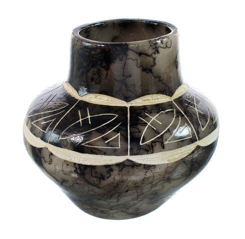 Native American Navajo Horse Hair Pottery JX130458